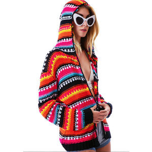 UNIF “Dweller” knit hoodie cardigan sweater jacket